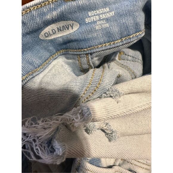 NICE OLD NAVY SUPER SKINNY blue denim size 2 JEANS GOOD condition - Picture 6 of 6